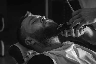 Berber Dükkanı sakallı adam