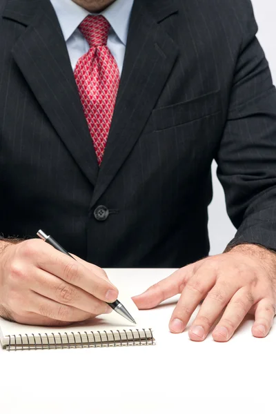 Hands Holding A Pen — Stock Photo, Image