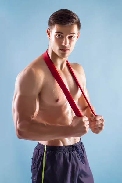 Muscular Handsome Man — Stock Photo, Image