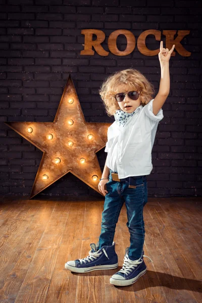 Little Boy Rock Star