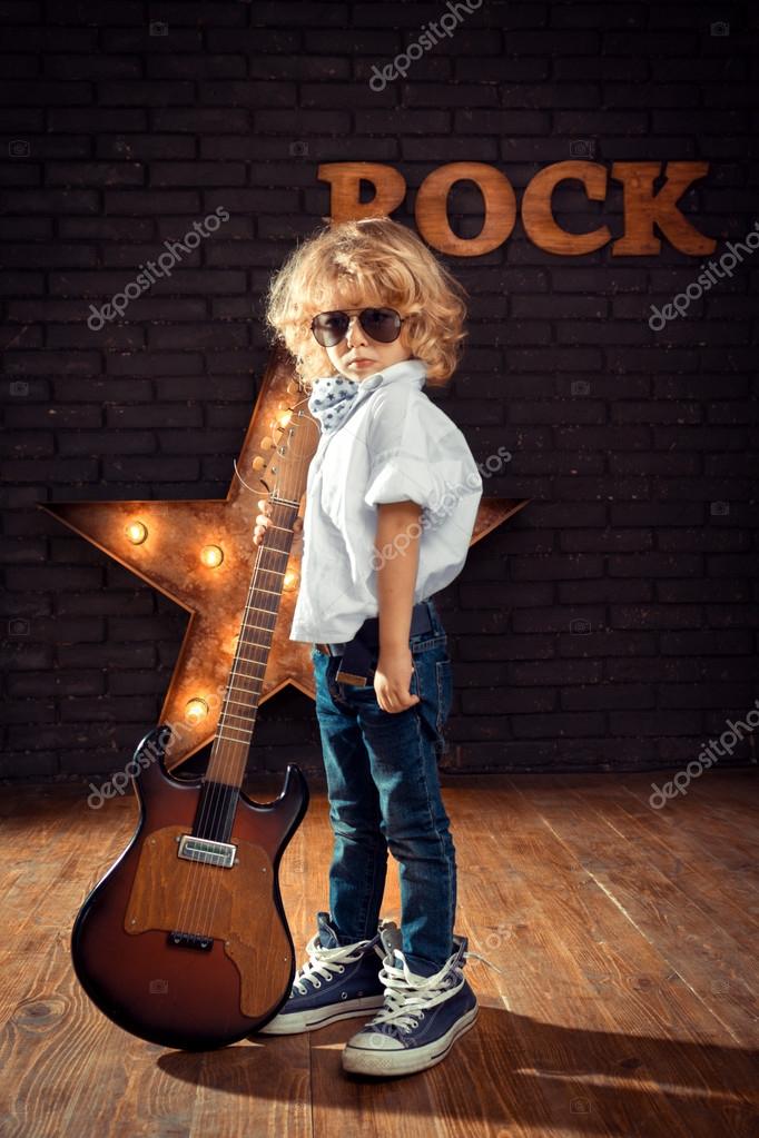 Rock Star Stock Photo - Download Image Now - Child, Rock Musician