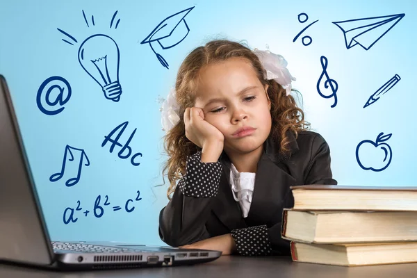 Little Schoolgirl — Stock Photo, Image