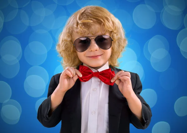 Little Boy Gentleman In Suit — Stock Photo, Image