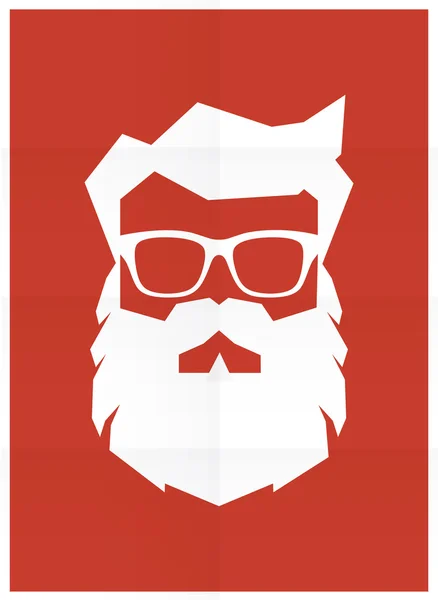 Silueta retro de Santa Claus — Vector de stock