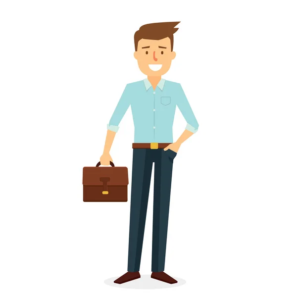 Business Man Character Design — Stock Vector