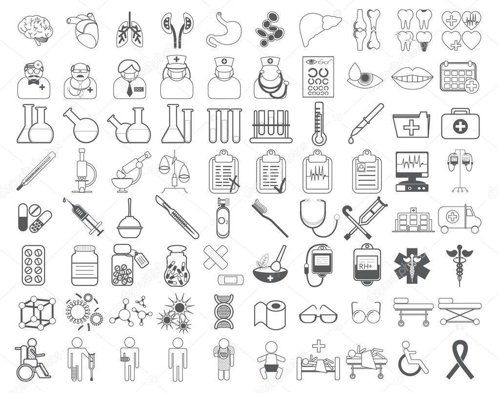 Medical icon set