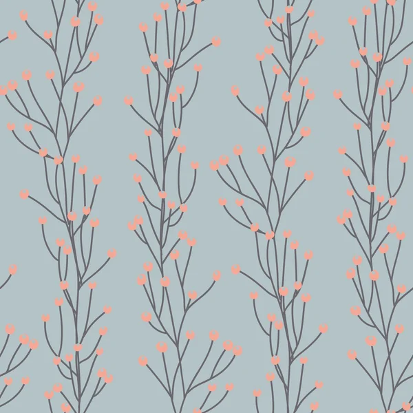 Modèle vectoriel floral. Fleurs sans couture doodle . — Image vectorielle