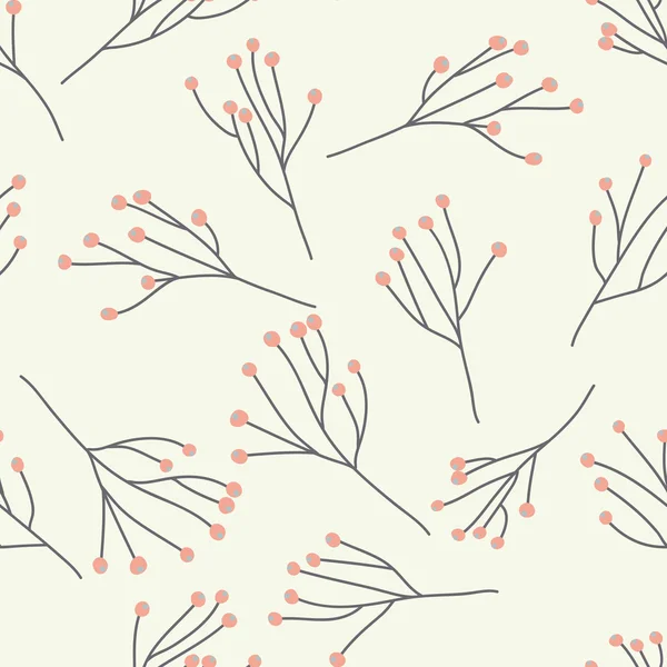 Modèle vectoriel floral. Fleurs sans couture doodle . — Image vectorielle