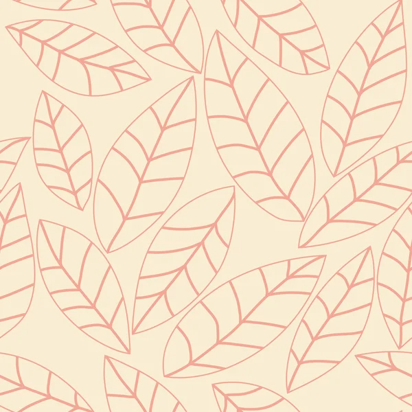 Yaprak vektör desen. Sorunsuz doodle çiçekler.