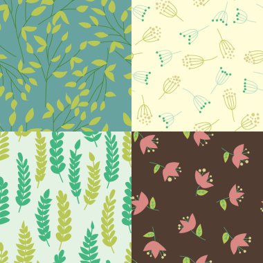 çiçek seamless modeli küme