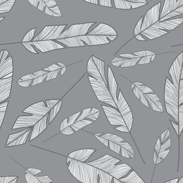 Plumes motif sans couture — Image vectorielle