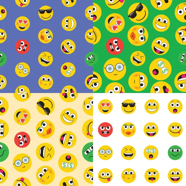 Emoji. emotikony úsměv sady ikon. — Stockový vektor