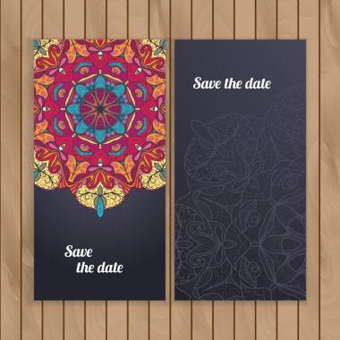 Daire dantel süs çizilmiş kartı