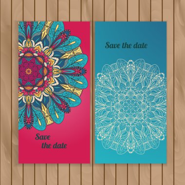 Daire dantel süs çizilmiş kartı