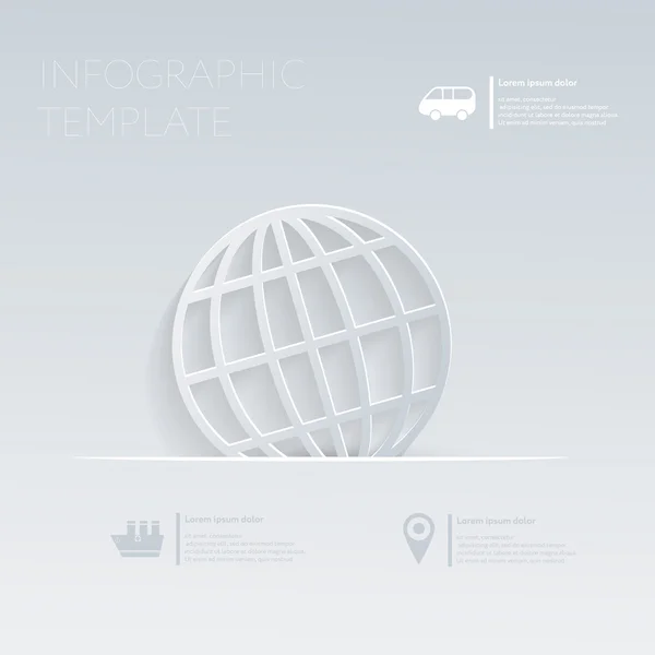 Globe-icoon — Stockvector