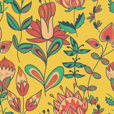 çiçekler ile sorunsuz doku