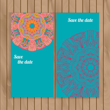 Daire dantel süs çizilmiş kartı