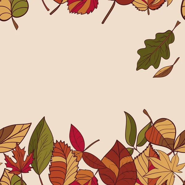 Pattern of autumn leaves. — Stock Vector