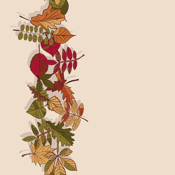 Motif des feuilles d'automne . — Image vectorielle