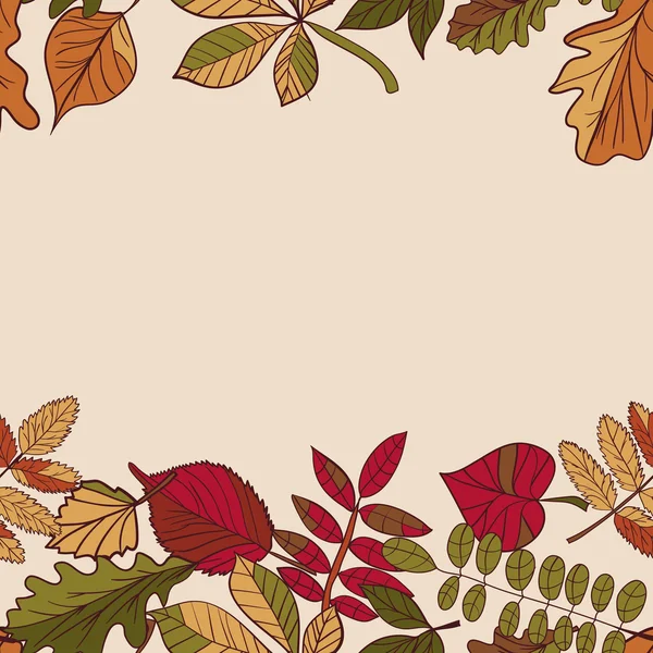 Muster der Herbstblätter. — Stockvektor