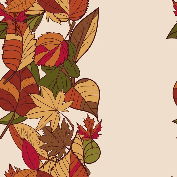 Motif des feuilles d'automne . — Image vectorielle