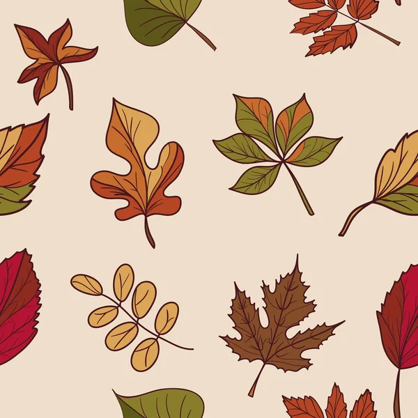 Motif des feuilles d'automne . — Image vectorielle