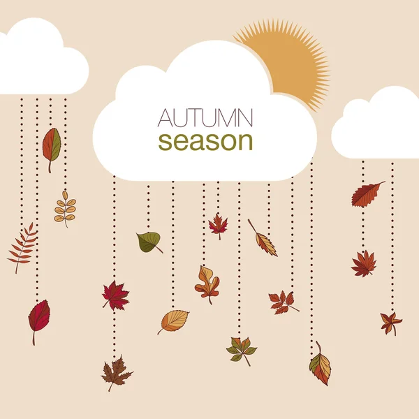 Set of autumn leaves — Stock Vector