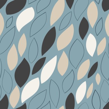 Dikişsiz soyut çizilmiş desen