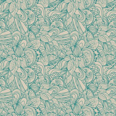 Soyut, pürüzsüz el çizimi desen.