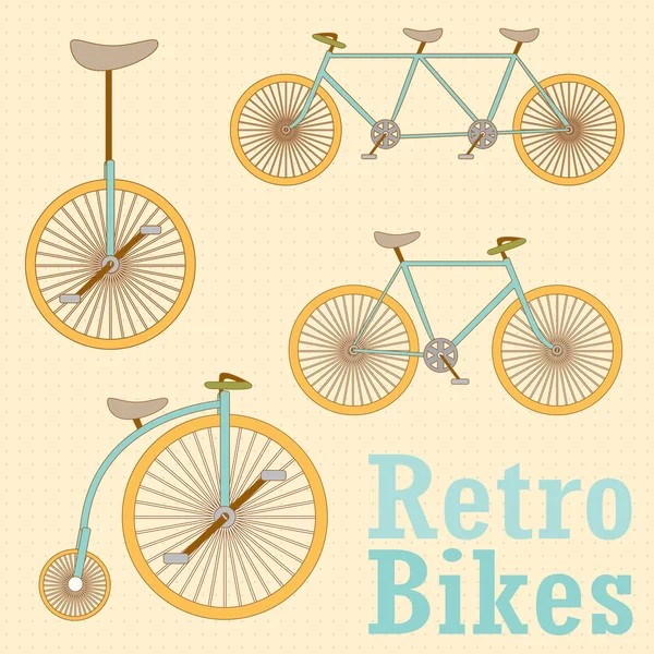Vintage vélo rétro — Image vectorielle