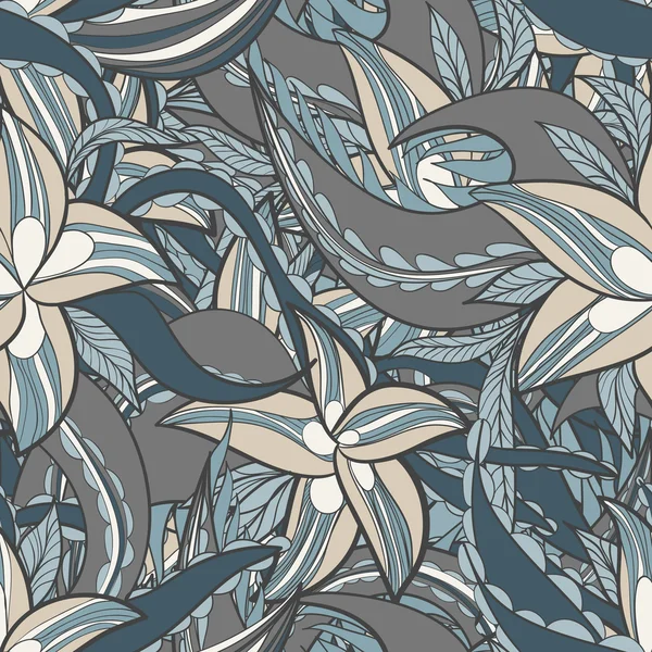 Motif floral avec des fleurs à fleurs colorées — Image vectorielle