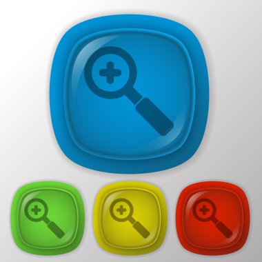 Büyüteç artış simgesi