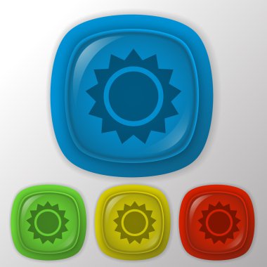 Güneş. Hava durumu simgesi