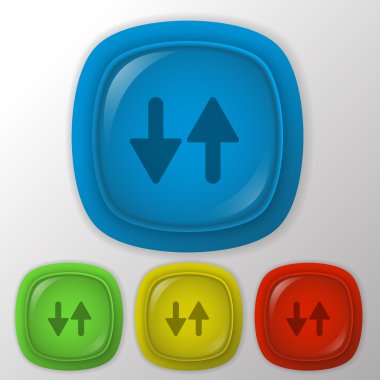 iki ok yukarı işareti.