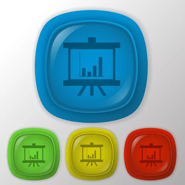 Gráficos de apresentação . — Vetor de Stock