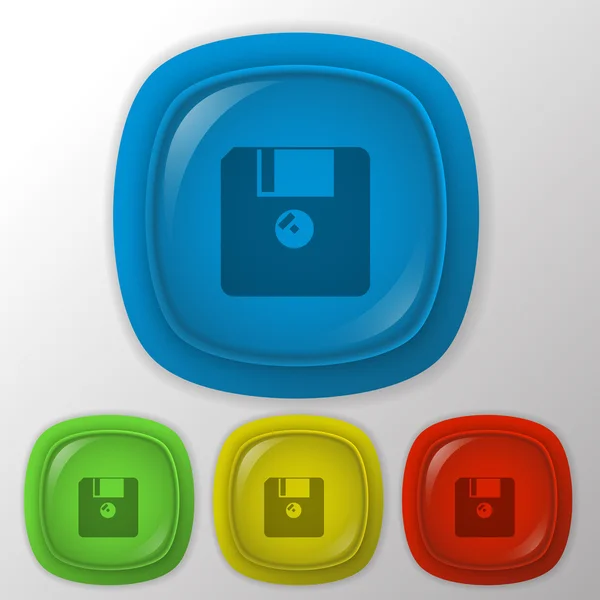 Floppy, diskette icon — Stock Vector