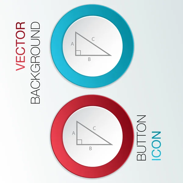 Icono de matemáticas triángulo — Vector de stock