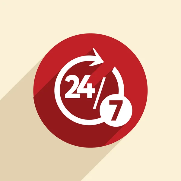 karakter 24 7 işareti.