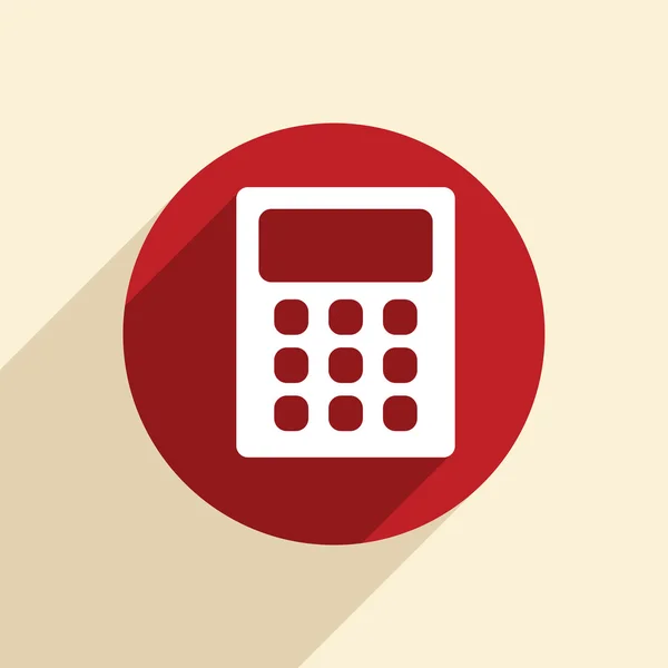 Calculatrice. enseigne de bureau . — Image vectorielle