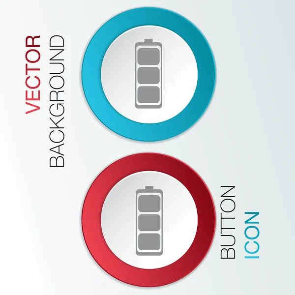 Opgeladen batterijpictogram — Stockvector