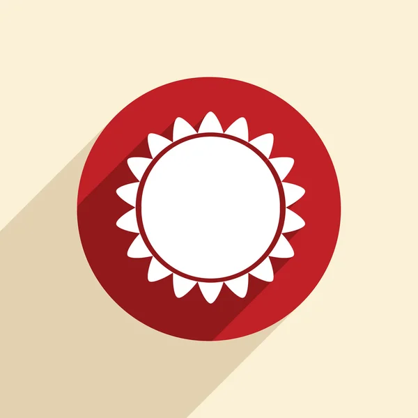 Soleil. icône météo — Image vectorielle