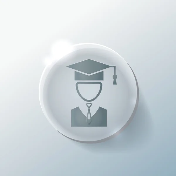 Graduado sombrero avatar . — Vector de stock