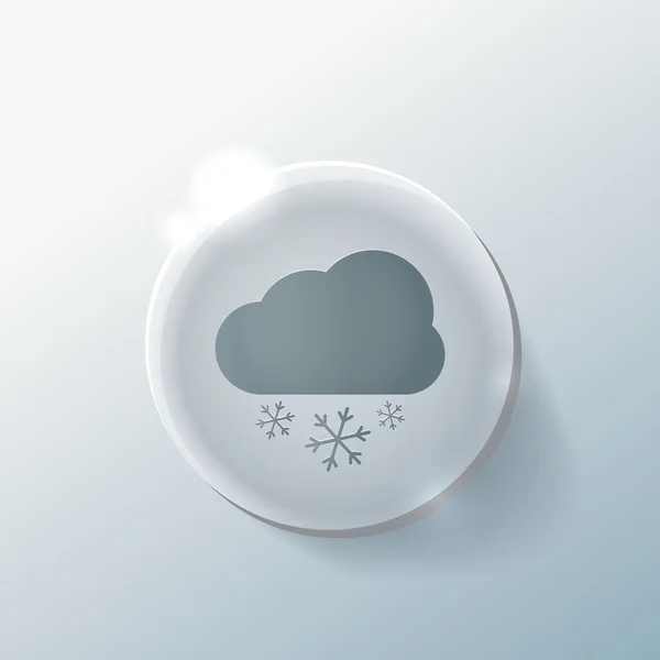 Cloud snow icon — Stock Vector