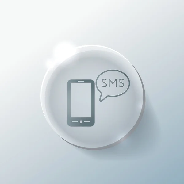Smartphone avec nuage — Image vectorielle