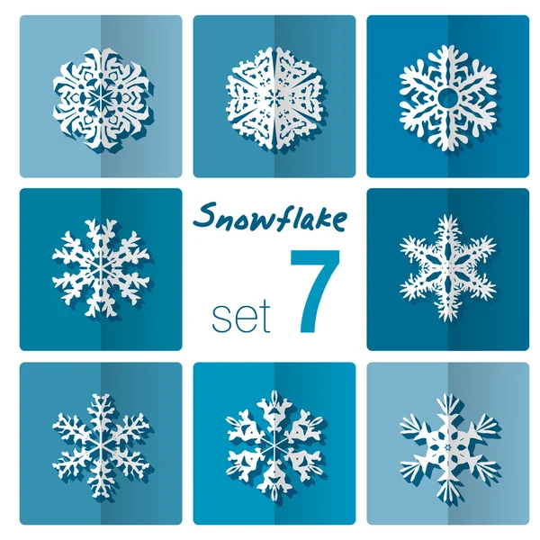 Snowflakes icon. Winter theme. — Stock Vector