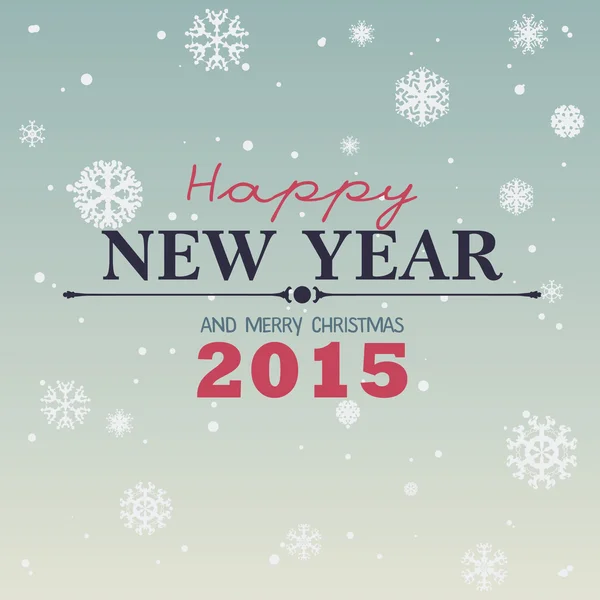 2015 glad Nyåren bakgrund — Stock vektor