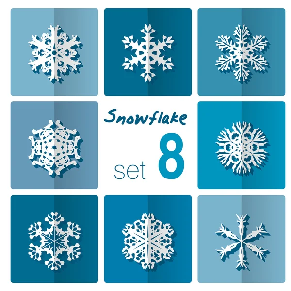 Snowflakes icon. Winter theme. — Stock Vector
