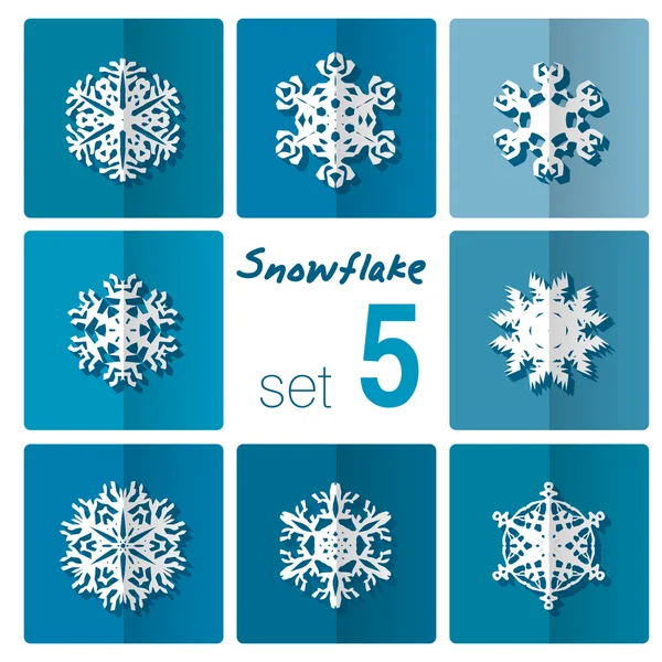 Snowflakes icon. Winter theme. — Stock Vector