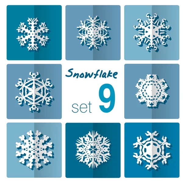 Snowflakes icon. Winter theme. — Stock Vector