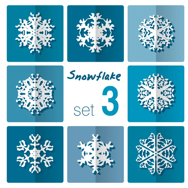 Snowflakes icon. Winter theme. — Stock Vector